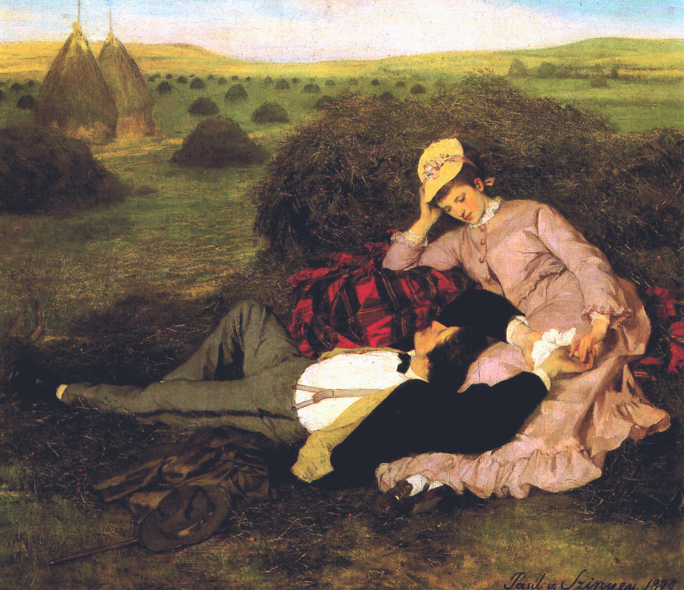 Szerelmespár (Twosome) by Szinyei Merse Pál, 1870